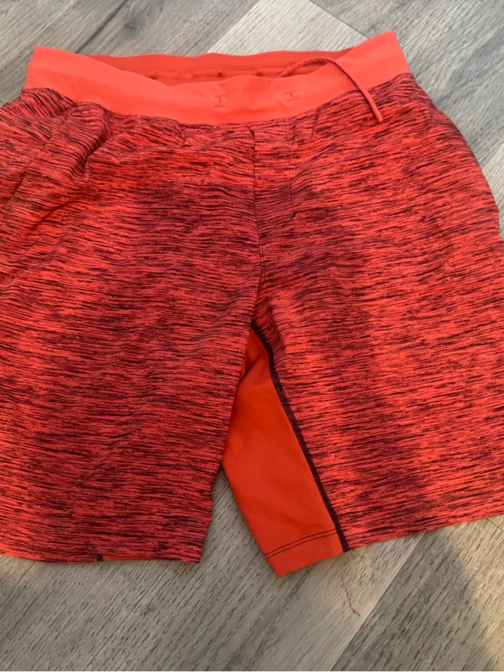 lululemon athletica Men’s Coral Heather Athletic Shorts, two pairs
